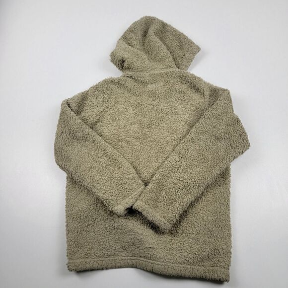 Patagonia Beige Sherpa Hoodie Jacket Size Large Full Zip - Picture 12 of 12